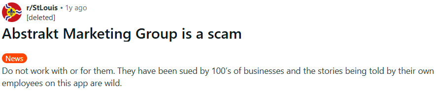 Review screenshot: Anonymous, unverified claims