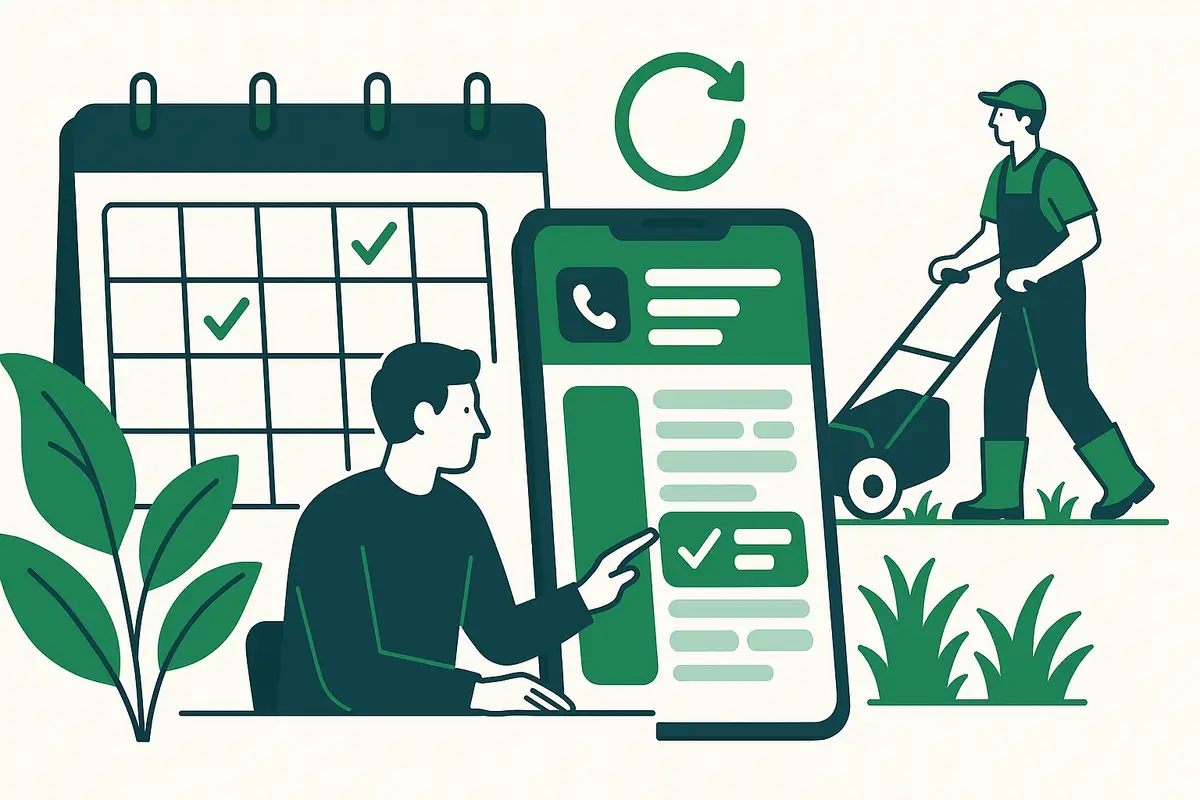 Illustration: Appointment setting for landscaping
