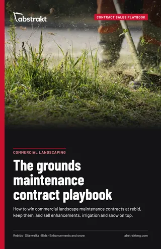 Cover of The grounds maintenance contract playbook
