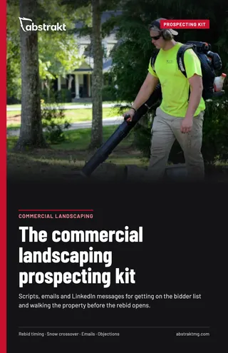 Cover of The commercial landscaping prospecting kit