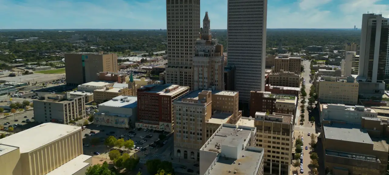 Downtown Tulsa from above