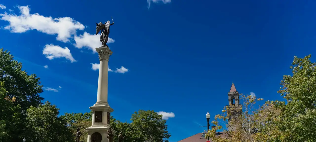Worcester monument on the city common