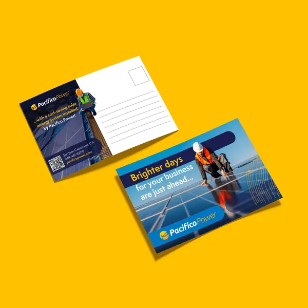 Direct mail piece designed for Pacifico Power