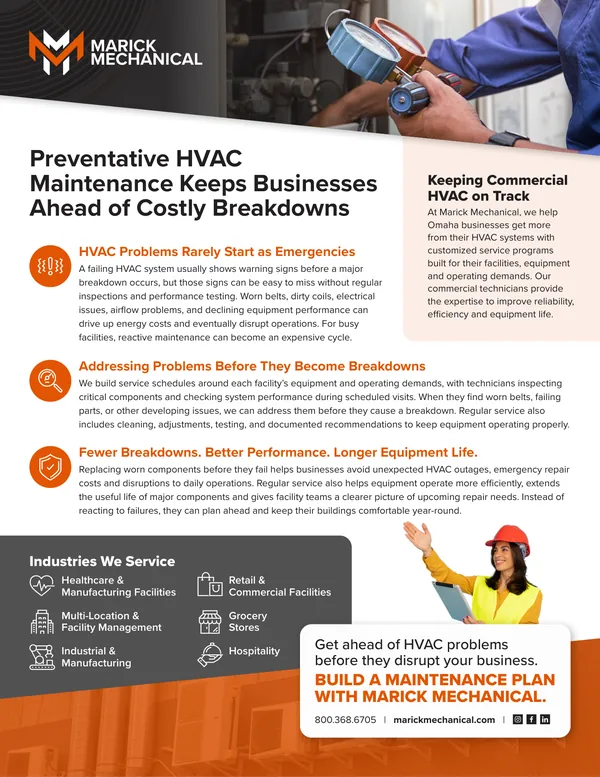 Case study designed for Marick Mechanical