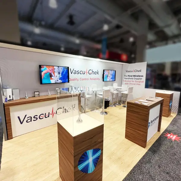 Trade show booth designed for VascuChek