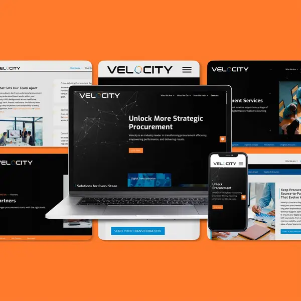 Website designed for Velocity Procurement