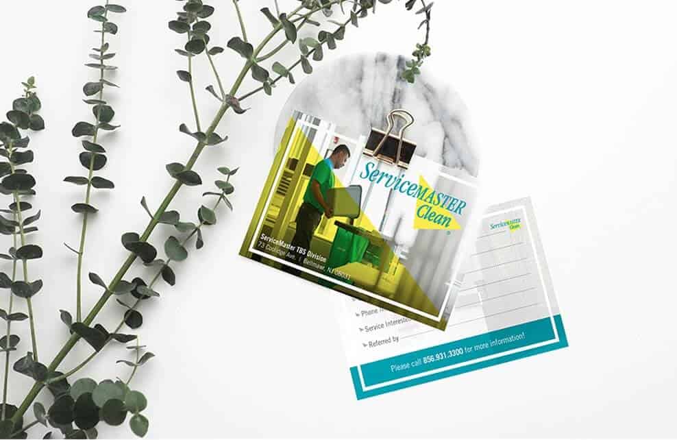 Marketing Collateral Servicemaster postcard