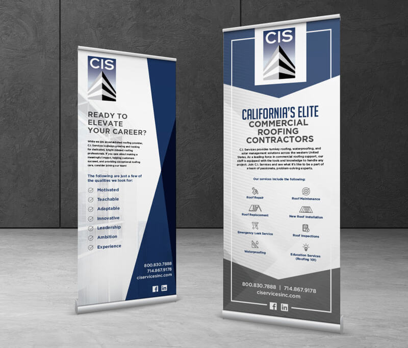 Marketing Collateral CI Services B2B Tradeshow Pop Up Banners