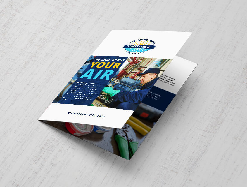Marketing Collateral Climate Care B2B Brochure