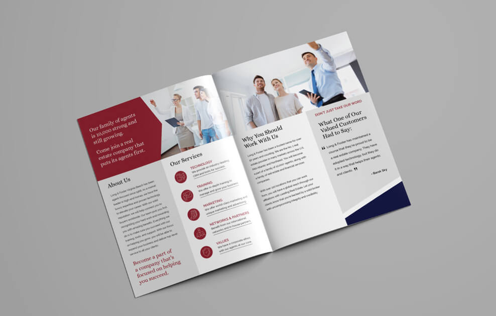Marketing Collateral Long & Foster B2B Brochure