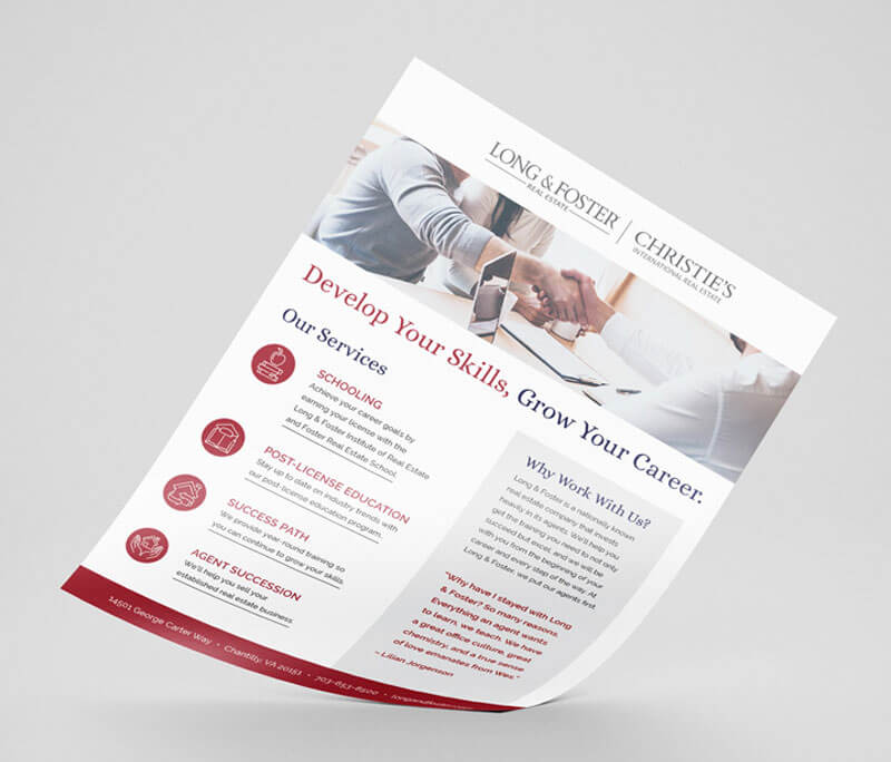 Marketing Collateral Long & Foster B2B Sell Sheet