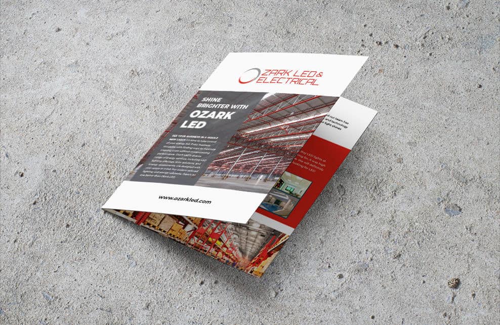 Marketing Collateral Ozark LED & Electrical B2B Brochure