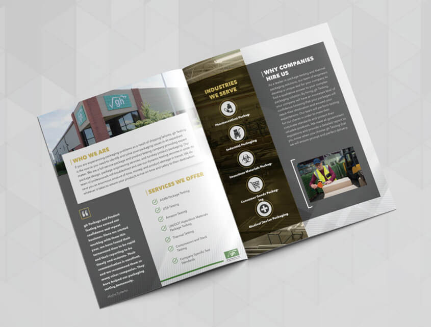 Marketing Collateral GH Testing B2B Brochure