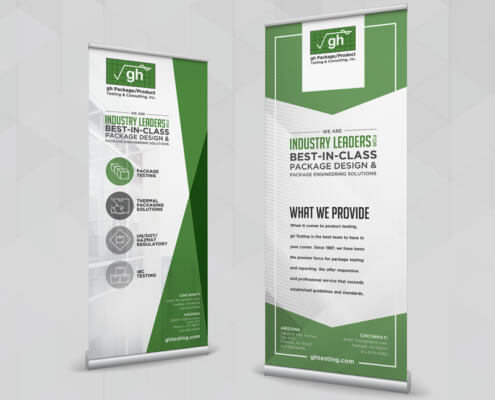Marketing Collateral GH Testing B2B Tradeshow Pop Up Banners