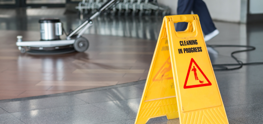 Case Study Commercial Cleaning Wet Floor Sign