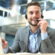 B2B sales representative on a phonecall