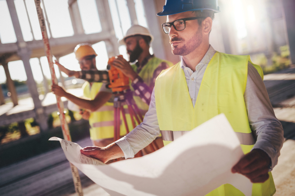 construction workers completing a job