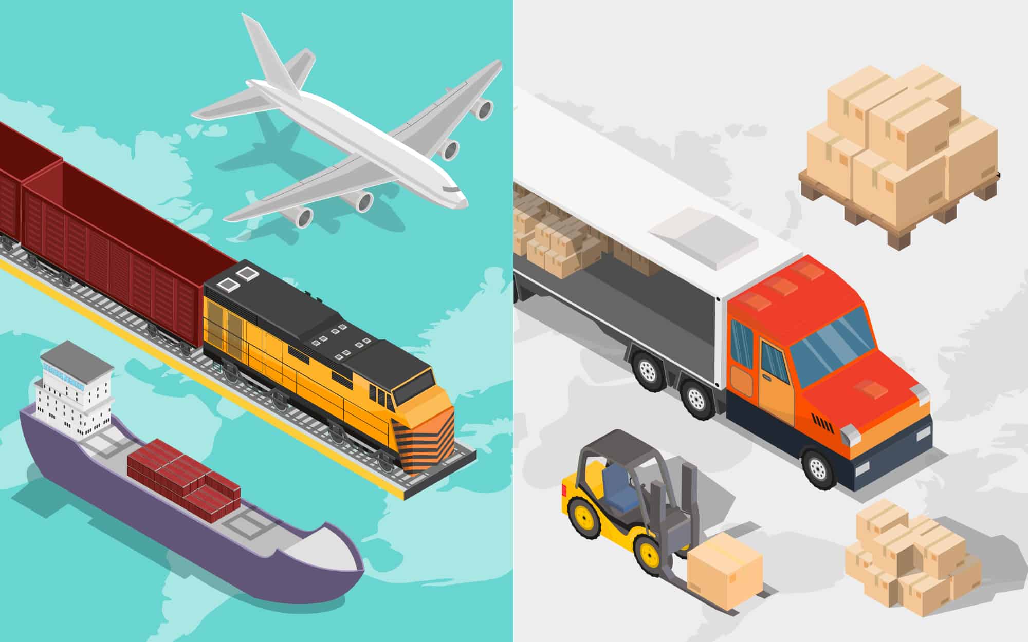 How To Get More Clients for Your Logistics Business-Blog Vector image of animated Logistics Vehicles