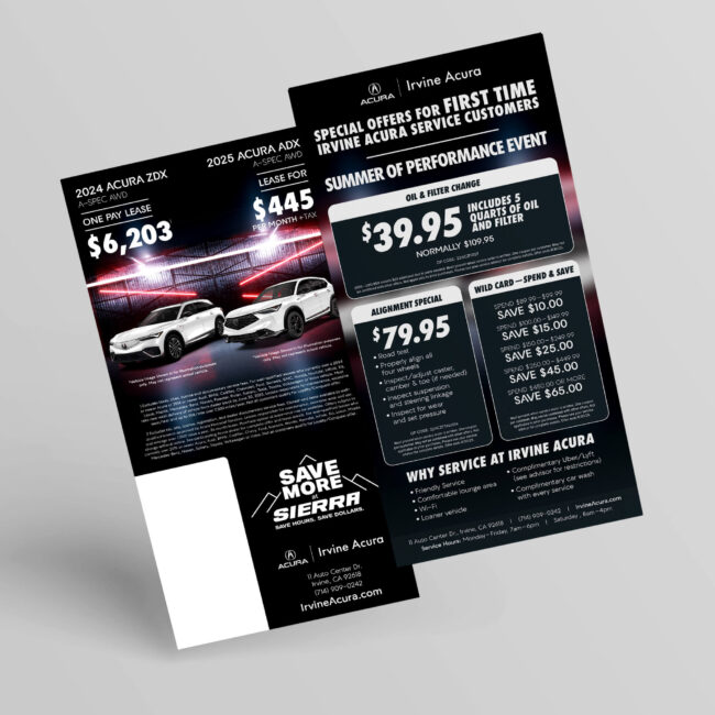 Irvine Acura Direct Mail