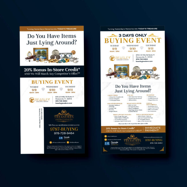 Treasures Rediscovered Direct Mail