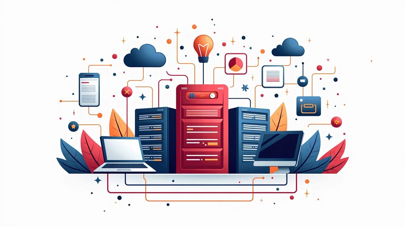 An abstract representation of a small business environment