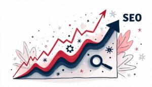 An abstract representation of fluctuating seo costs over time