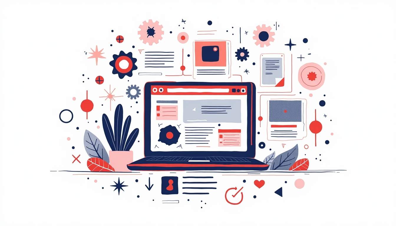 An abstract representation of a website layout