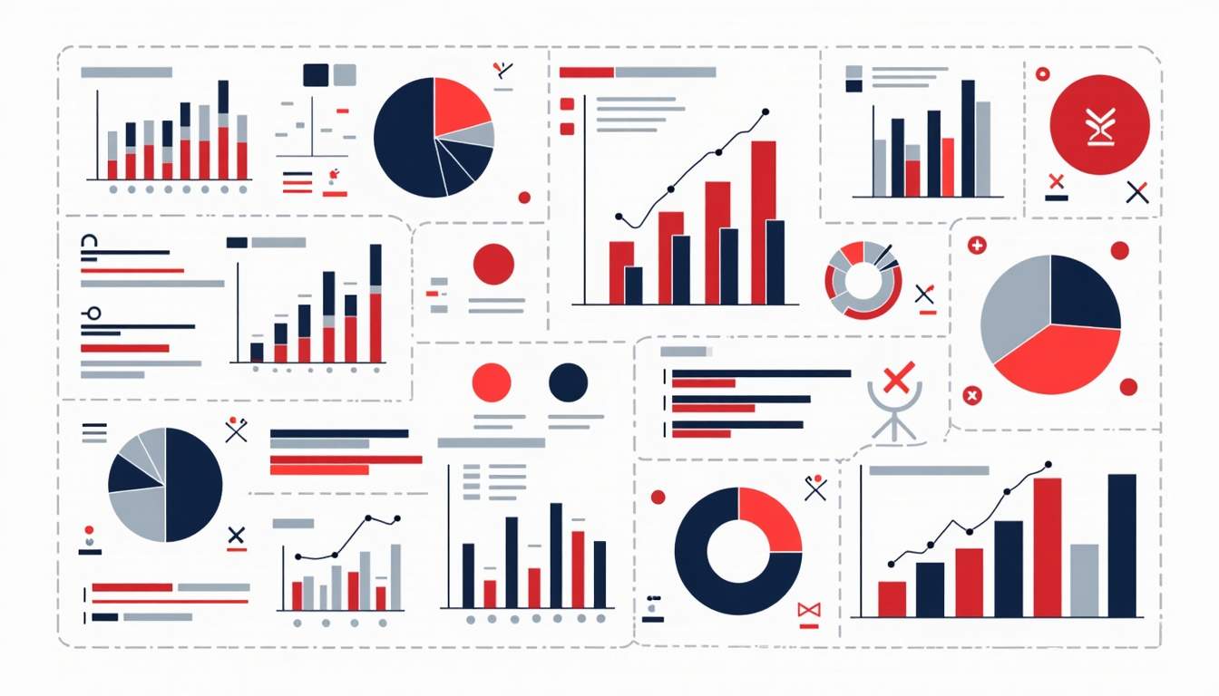 An engaging dashboard filled with various colorful graphs