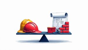 An abstract balance scale