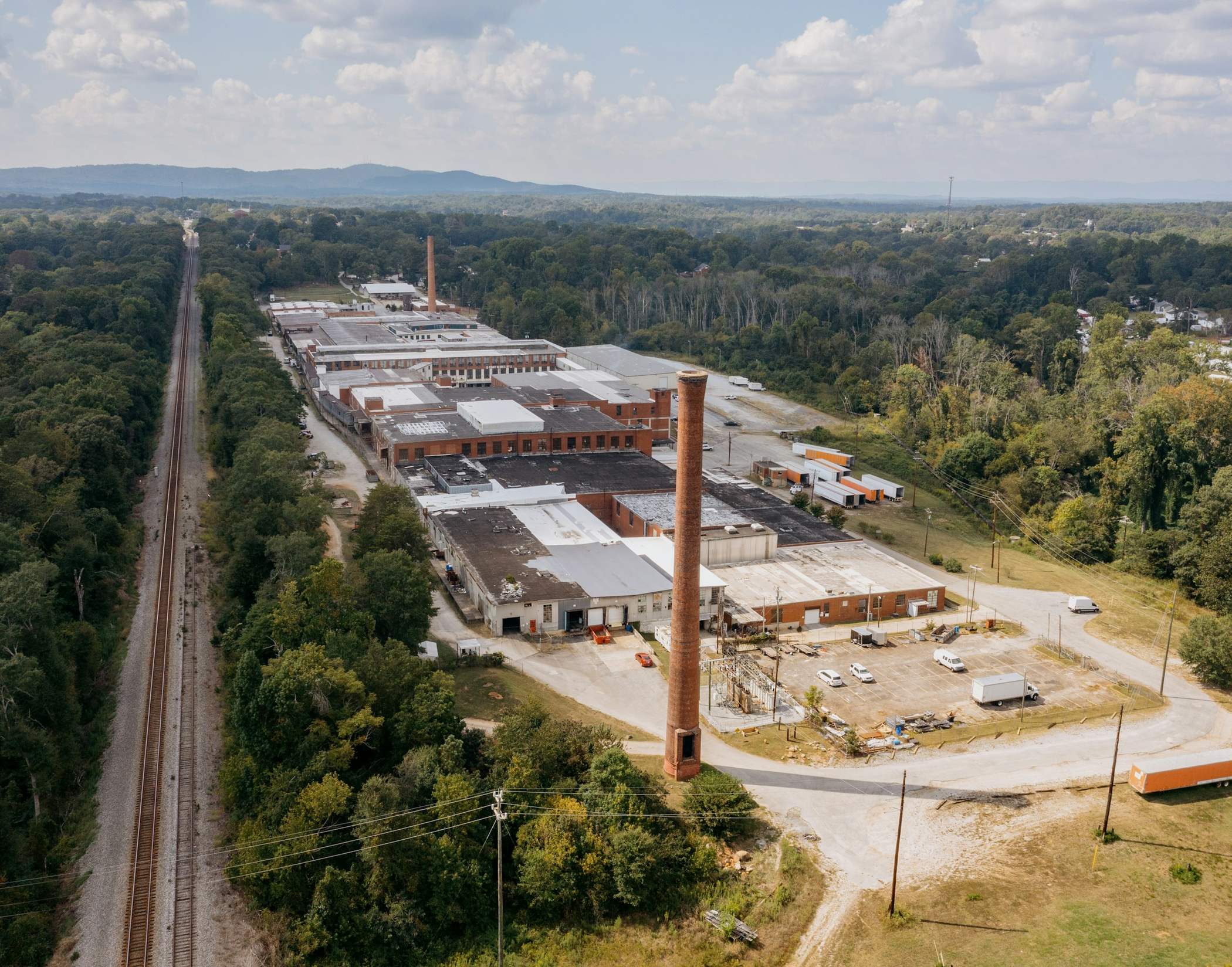 Large manufacturing plant complex